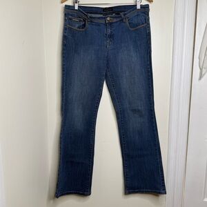 Axcess Liz Claiborne Denim Jeans Stretch Mid Rise Bootcut Size 12